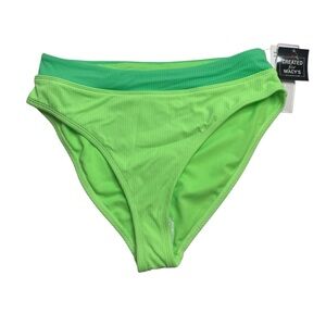 Salt + Cove Green Colorblock Bikini Bottoms Mint Medium New